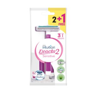 Gambar Schick Exacta 2 Sensitive Women 2 + 1 Pink