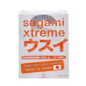 Gambar Sagami Xtreme Super Thin Kondom Sangat Tipis 3S