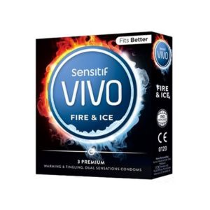 Gambar Vivo Sensitif Fire & Ice Kondom Sensasi Panas Dingin 3S